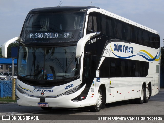 Viação Ouro e Prata 1063 na cidade de São Paulo, São Paulo, Brasil, por Gabriel Oliveira Caldas da Nobrega. Número da foto: #12990881.