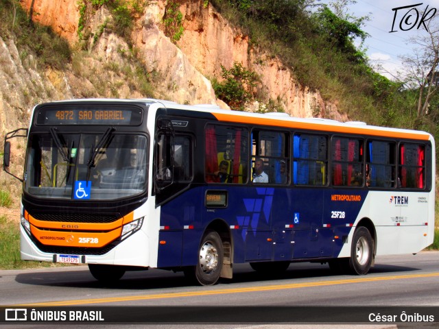 Companhia Coordenadas de Transportes 25F28 na cidade de Sabará, Minas Gerais, Brasil, por César Ônibus. Número da foto: #12991613.