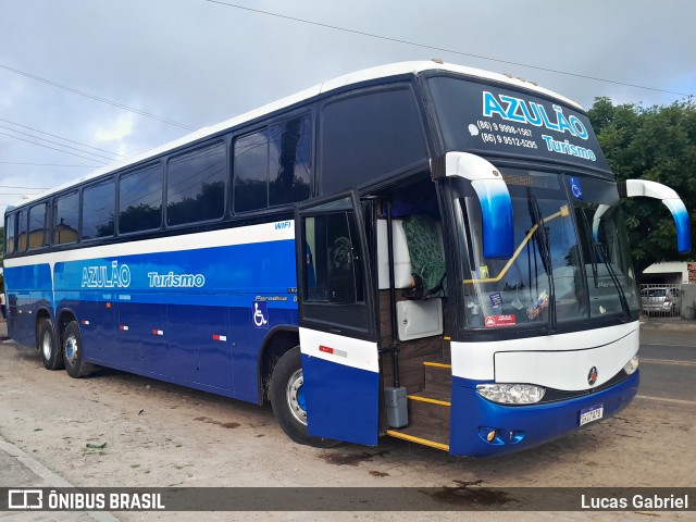 Azulão Turismo 6377 na cidade de Cabeceiras do Piauí, Piauí, Brasil, por Lucas Gabriel. Número da foto: #12993501.