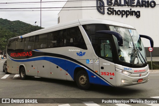 Reunidas Transportes Coletivos 35214 na cidade de Balneário Camboriú, Santa Catarina, Brasil, por Paulo Henrique Pereira Borges. Número da foto: #12991098.