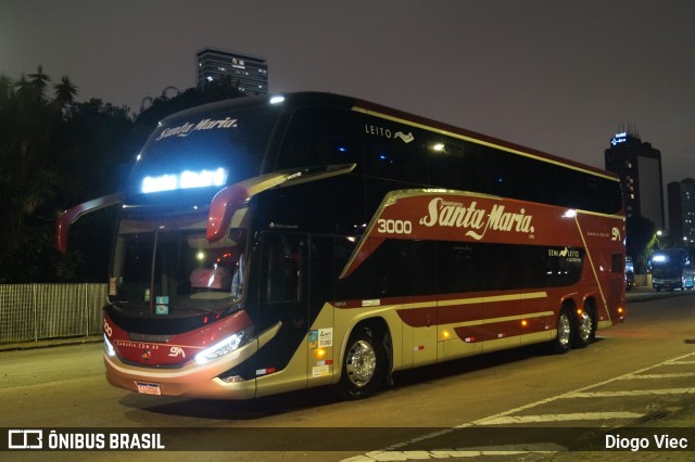 Santa Maria Fretamento e Turismo > Transportes Santa Maria(SP) 3000 na cidade de Curitiba, Paraná, Brasil, por Diogo Viec. Número da foto: #12991198.