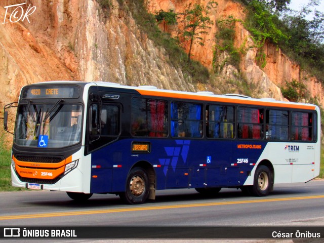 Companhia Coordenadas de Transportes 25F46 na cidade de Sabará, Minas Gerais, Brasil, por César Ônibus. Número da foto: #12991633.