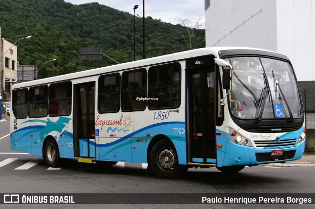 Expressul - Londpart S.A Transportes Urbanos 1850 na cidade de Balneário Camboriú, Santa Catarina, Brasil, por Paulo Henrique Pereira Borges. Número da foto: #12991078.