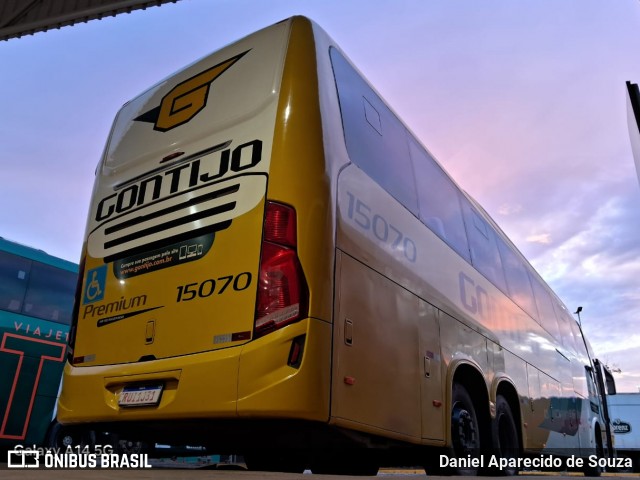 Empresa Gontijo de Transportes 15070 na cidade de Ribeirão Preto, São Paulo, Brasil, por Daniel Aparecido de Souza. Número da foto: #12992197.