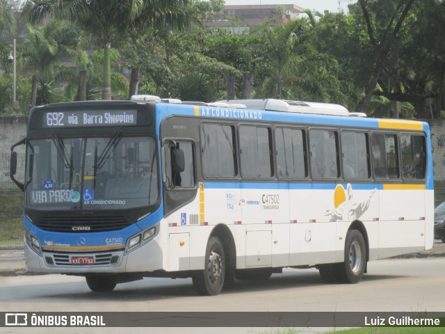 Viação Redentor C47502 na cidade de Rio de Janeiro, Rio de Janeiro, Brasil, por Luiz Guilherme. Número da foto: #12992033.