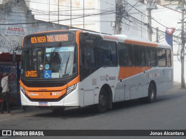 Expresso Nossa Senhora da Glória B06107 na cidade de Nova Iguaçu, Rio de Janeiro, Brasil, por Jonas Alcantara. Número da foto: #12992949.