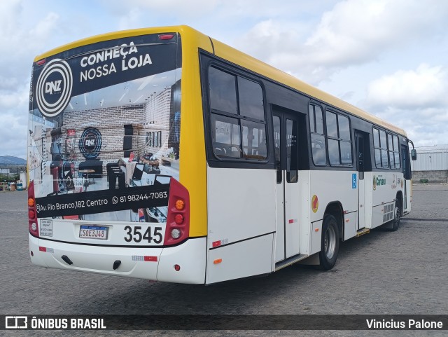 Coletivo Transportes 3545 na cidade de Caruaru, Pernambuco, Brasil, por Vinicius Palone. Número da foto: #12992885.