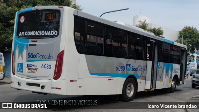 Viação Estrela 6.080 na cidade de São Gonçalo, Rio de Janeiro, Brasil, por Icaro Vicente brandao. Número da foto: #12992035.