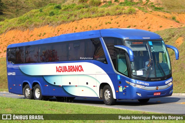 Viação Águia Branca RJ 544.023 na cidade de Aparecida, São Paulo, Brasil, por Paulo Henrique Pereira Borges. Número da foto: #12991048.