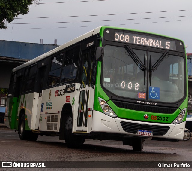 Via Verde Transportes Coletivos 0525021 na cidade de Manaus, Amazonas, Brasil, por Gilmar Porfírio. Número da foto: #12993468.