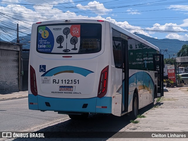 Auto Viação Vera Cruz - Belford Roxo RJ 112.151 na cidade de Nilópolis, Rio de Janeiro, Brasil, por Cleiton Linhares. Número da foto: #12991816.