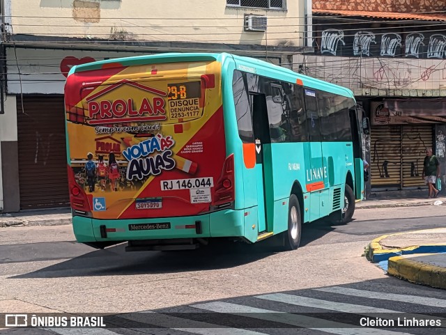 Linave Transportes RJ 146.044 na cidade de Nilópolis, Rio de Janeiro, Brasil, por Cleiton Linhares. Número da foto: #12993352.