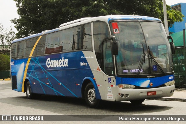 Viação Cometa 2215 na cidade de São Paulo, São Paulo, Brasil, por Paulo Henrique Pereira Borges. Número da foto: #12995610.