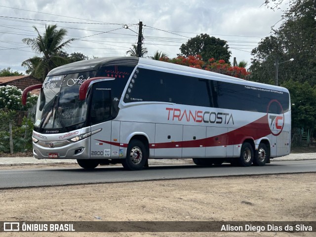 TransCosta Turismo 2800 na cidade de Tibau do Sul, Rio Grande do Norte, Brasil, por Alison Diego Dias da Silva. Número da foto: #12994320.