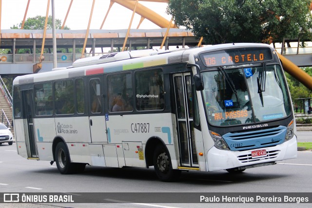 Viação Redentor C47887 na cidade de Rio de Janeiro, Rio de Janeiro, Brasil, por Paulo Henrique Pereira Borges. Número da foto: #12995590.