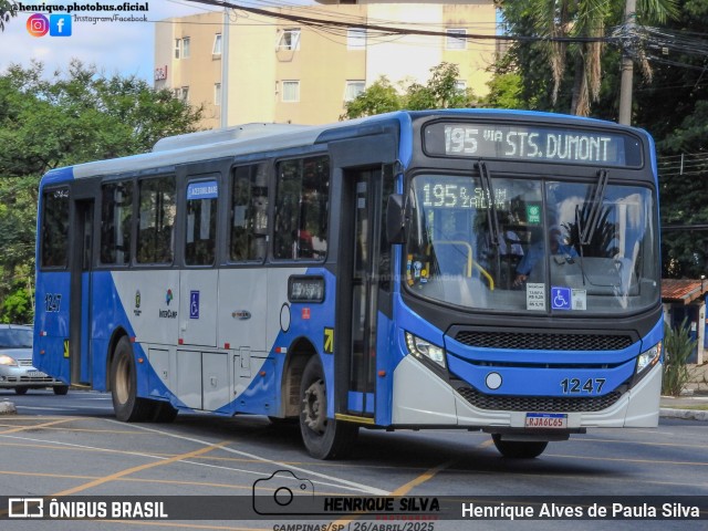 VB Transportes e Turismo 1247 na cidade de Campinas, São Paulo, Brasil, por Henrique Alves de Paula Silva. Número da foto: #12996219.