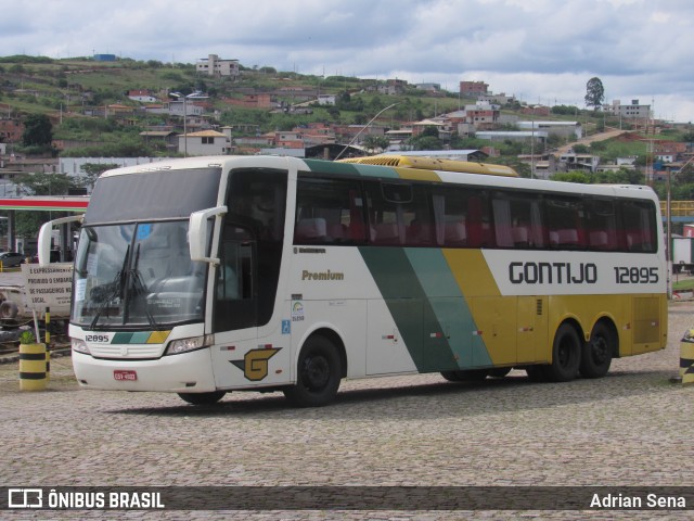 Empresa Gontijo de Transportes 12895 na cidade de João Monlevade, Minas Gerais, Brasil, por Adrian Sena. Número da foto: #12994105.