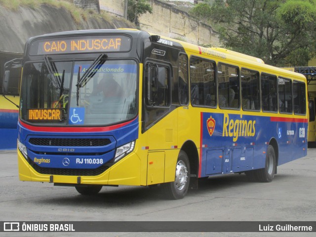 Auto Viação Reginas RJ 110.038 na cidade de Duque de Caxias, Rio de Janeiro, Brasil, por Luiz Guilherme. Número da foto: #12994751.