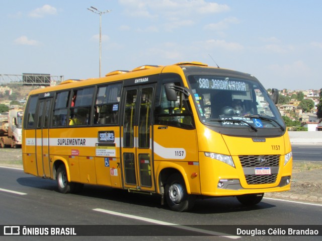 Transporte Suplementar de Belo Horizonte 1157 na cidade de Belo Horizonte, Minas Gerais, Brasil, por Douglas Célio Brandao. Número da foto: #12995679.