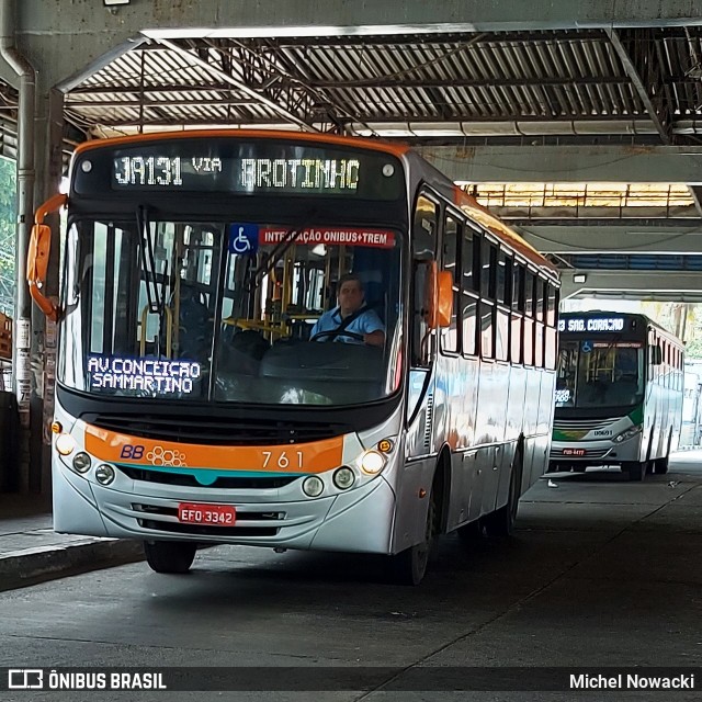 BB Transportes e Turismo 761 na cidade de Jandira, São Paulo, Brasil, por Michel Nowacki. Número da foto: #12996524.