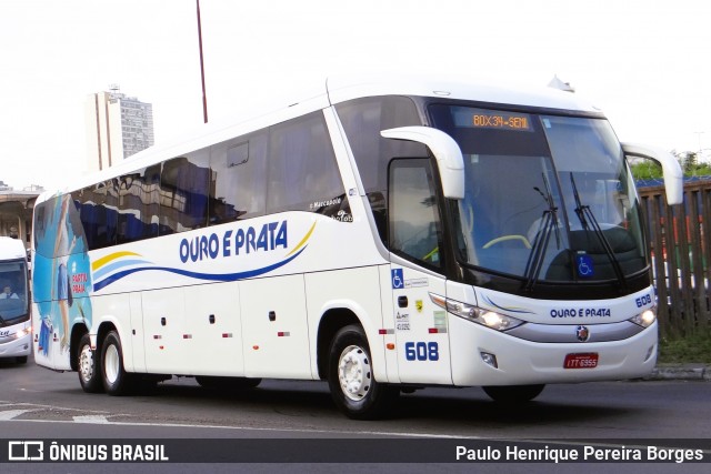 Viação Ouro e Prata 608 na cidade de Porto Alegre, Rio Grande do Sul, Brasil, por Paulo Henrique Pereira Borges. Número da foto: #12995454.