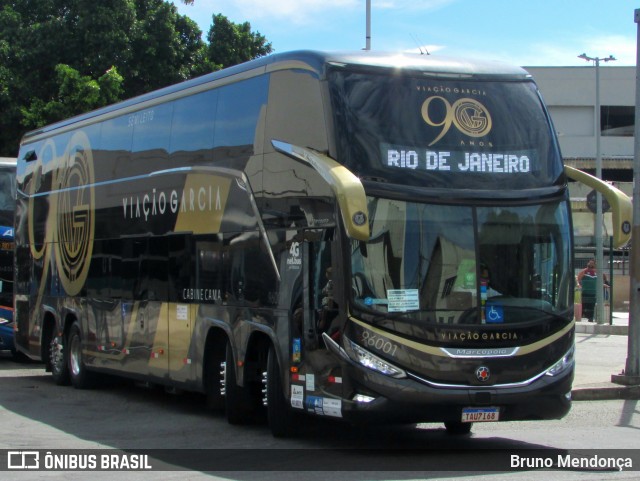 Viação Garcia 96001 na cidade de Rio de Janeiro, Rio de Janeiro, Brasil, por Bruno Mendonça. Número da foto: #12996098.