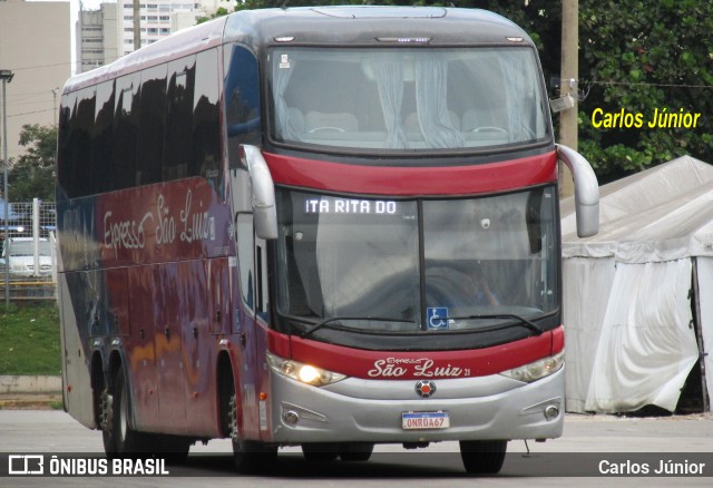 Expresso São Luiz 7810 na cidade de Goiânia, Goiás, Brasil, por Carlos Júnior. Número da foto: #12994902.