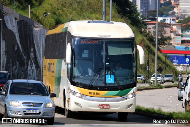 Empresa Gontijo de Transportes 18685 na cidade de Belo Horizonte, Minas Gerais, Brasil, por Rodrigo Barraza. Número da foto: #12996010.