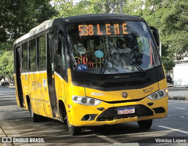 Real Auto Ônibus A41402 na cidade de Rio de Janeiro, Rio de Janeiro, Brasil, por Vinicius Lopes. Número da foto: #12993620.