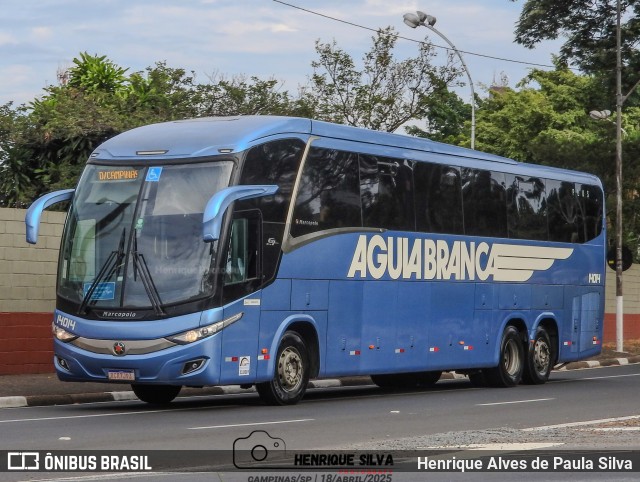 Viação Águia Branca 14014 na cidade de Campinas, São Paulo, Brasil, por Henrique Alves de Paula Silva. Número da foto: #12996396.