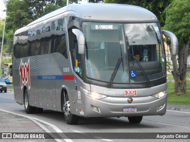 Auto Viação 1001 RJ 108.178 na cidade de Nova Iguaçu, Rio de Janeiro, Brasil, por Augusto César. Número da foto: #12996037.