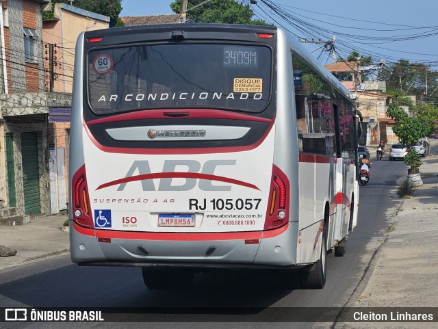 Auto Viação ABC RJ 105.057 na cidade de São Gonçalo, Rio de Janeiro, Brasil, por Cleiton Linhares. Número da foto: #12998358.