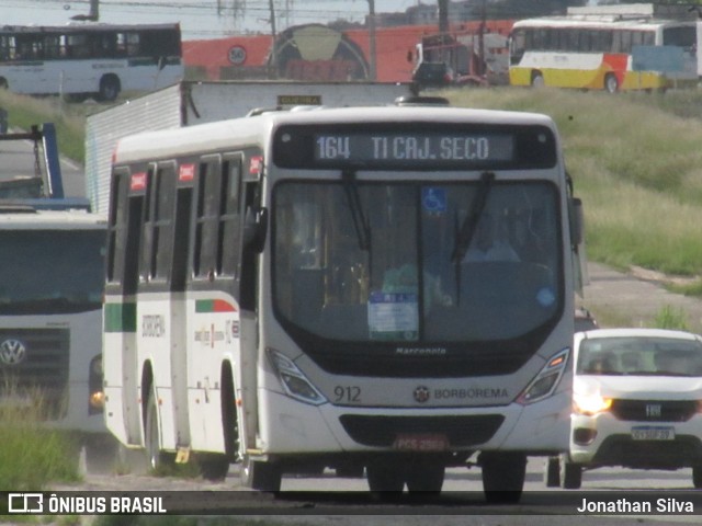Borborema Imperial Transportes 912 na cidade de Jaboatão dos Guararapes, Pernambuco, Brasil, por Jonathan Silva. Número da foto: #12998253.