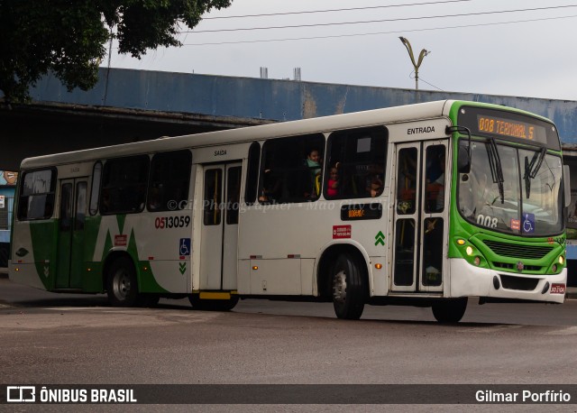 Via Verde Transportes Coletivos 0513059 na cidade de Manaus, Amazonas, Brasil, por Gilmar Porfírio. Número da foto: #12996621.