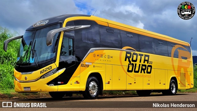 Rota do Ouro Transportes Ltda 1020 na cidade de Tucuruí, Pará, Brasil, por Nikolas Henderson. Número da foto: #12997216.