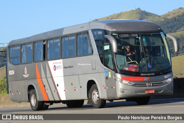 Empresa de Ônibus Pássaro Marron 90204 na cidade de Roseira, São Paulo, Brasil, por Paulo Henrique Pereira Borges. Número da foto: #12998631.