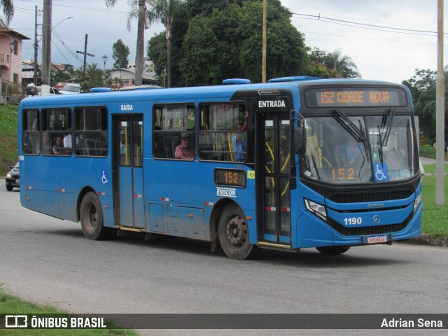 Enscon Viação 1190 na cidade de João Monlevade, Minas Gerais, Brasil, por Adrian Sena. Número da foto: #12996950.