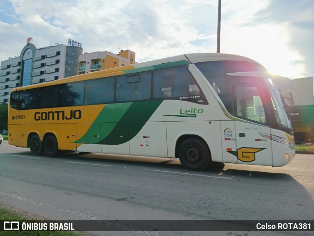 Empresa Gontijo de Transportes 16080 na cidade de Ipatinga, Minas Gerais, Brasil, por Celso ROTA381. Número da foto: #12996767.