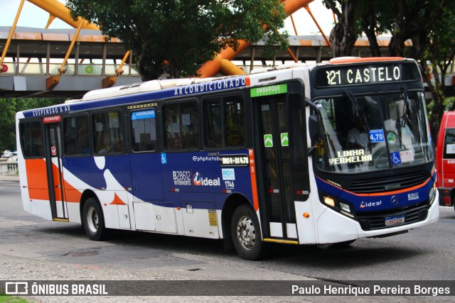 Viação Ideal B28612 na cidade de Rio de Janeiro, Rio de Janeiro, Brasil, por Paulo Henrique Pereira Borges. Número da foto: #12998693.