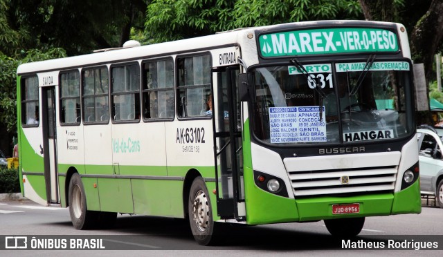 Viação Perpétuo Socorro AK-63102 na cidade de Belém, Pará, Brasil, por Matheus Rodrigues. Número da foto: #12996583.