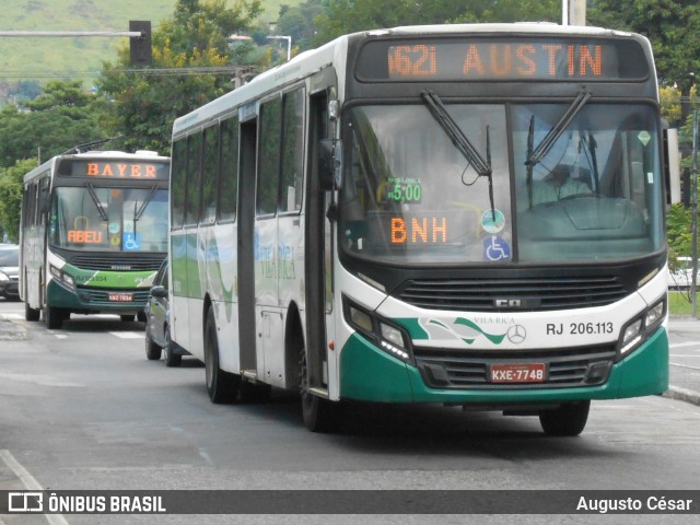 Viação Vila Rica RJ 206.113 na cidade de Nova Iguaçu, Rio de Janeiro, Brasil, por Augusto César. Número da foto: #12998588.