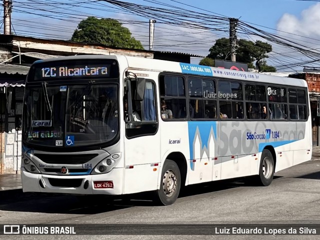 Icaraí Auto Transportes 1.184 na cidade de São Gonçalo, Rio de Janeiro, Brasil, por Luiz Eduardo Lopes da Silva. Número da foto: #12998949.
