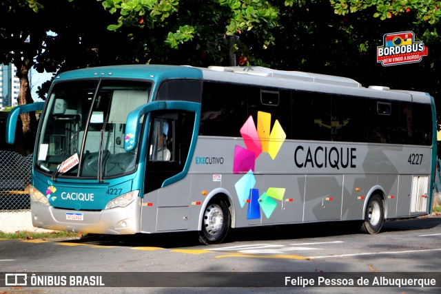 Cacique Transportes 4227 na cidade de Salvador, Bahia, Brasil, por Felipe Pessoa de Albuquerque. Número da foto: #12998380.