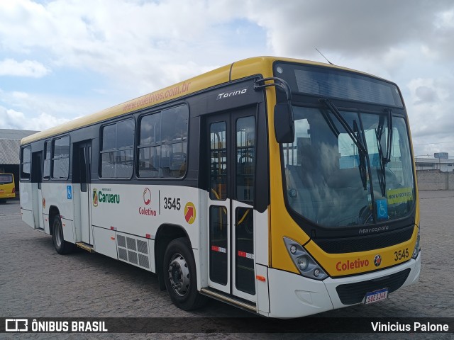 Coletivo Transportes 3545 na cidade de Caruaru, Pernambuco, Brasil, por Vinicius Palone. Número da foto: #12999117.