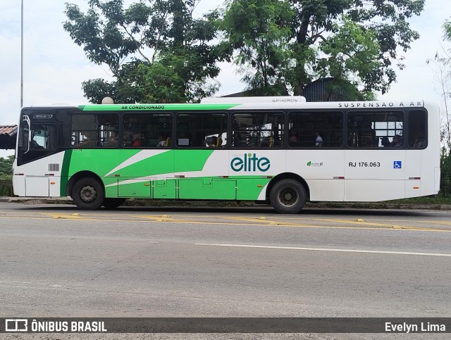 Viação Elite RJ 176.063 na cidade de Volta Redonda, Rio de Janeiro, Brasil, por Evelyn Lima. Número da foto: #12997484.