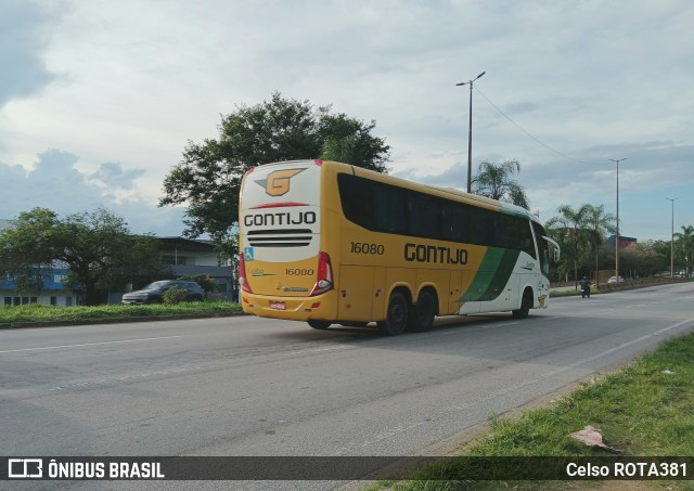 Empresa Gontijo de Transportes 16080 na cidade de Ipatinga, Minas Gerais, Brasil, por Celso ROTA381. Número da foto: #12999314.