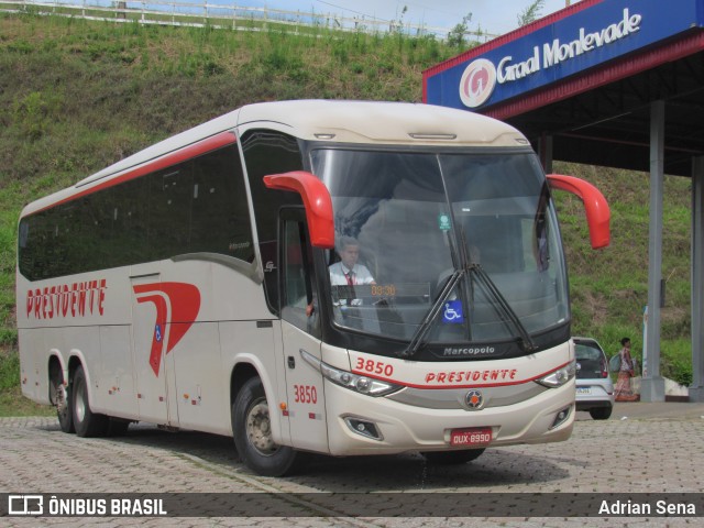 Viação Presidente 3850 na cidade de João Monlevade, Minas Gerais, Brasil, por Adrian Sena. Número da foto: #12996953.