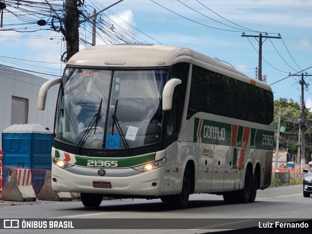 Empresa Gontijo de Transportes 21365 na cidade de Maceió, Alagoas, Brasil, por Luiz Fernando. Número da foto: #12997552.
