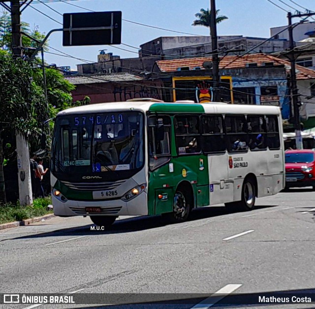 Transunião Transportes 5 6285 na cidade de São Paulo, São Paulo, Brasil, por Matheus Costa. Número da foto: #12996735.