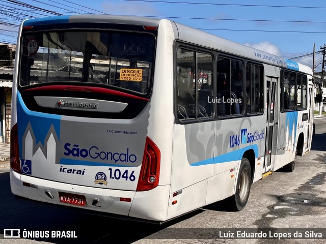 Icaraí Auto Transportes 1.046 na cidade de São Gonçalo, Rio de Janeiro, Brasil, por Luiz Eduardo Lopes da Silva. Número da foto: #12998942.